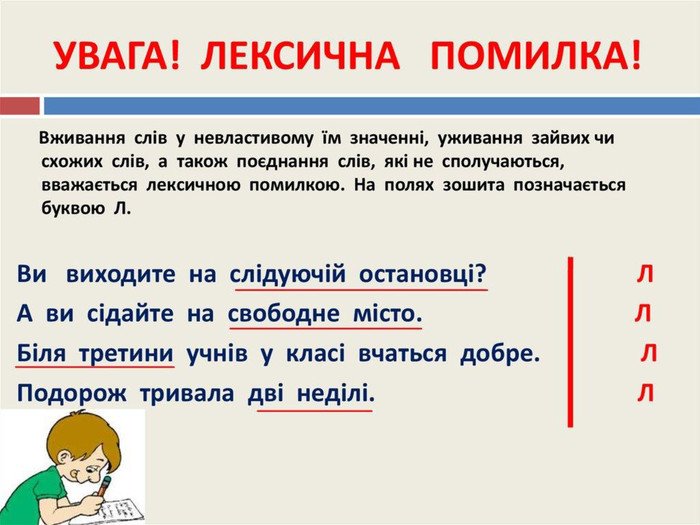 лексична помилка це