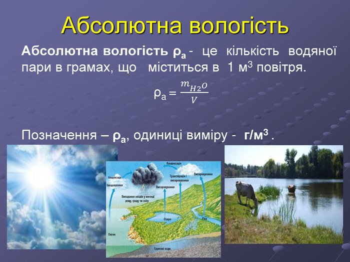 абсолютна вологість повітря