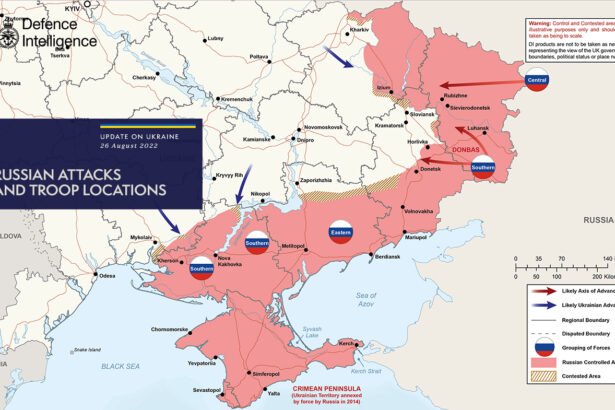 карта боевых действий украина