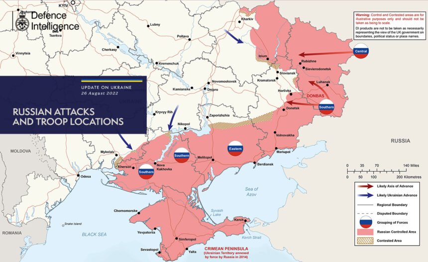 карта боевых действий украина